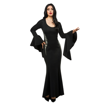 Wednesday Morticia Deluxe Adult Wednesday Costume Party Dress-Up - Size L