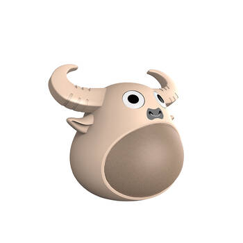 Fitsmart Bluetooth Wireless Animal Face Speaker - Khaki