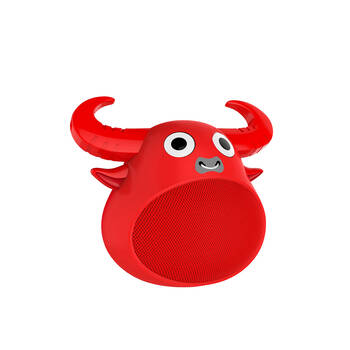 Fitsmart Bluetooth Wireless Animal Face Speaker - Red