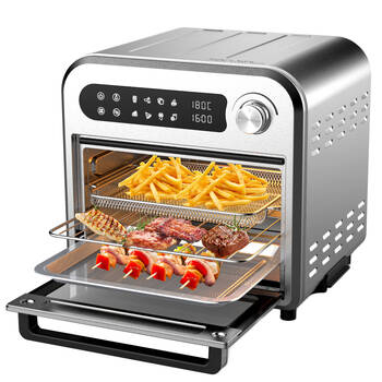 Kitchen Couture 10L Stainless Steel Air Fryer Oven 33x34cm - Silver