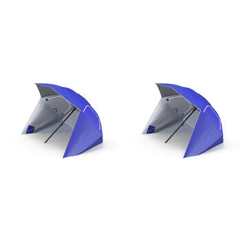2PK Havana Outdoor Beach Umbrella UV & Waterproof 180cm - Blue