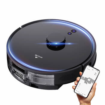 MyGenie Laser Sonic AI Robotic Vacuum Cleaner with 4000pa Suction - Black