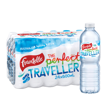 24pc Frantelle Still Spring Water Drink Bottles 600ml