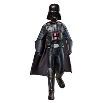 5pc Darth Vader Premium Costume Size S Jumpsuit w/ Mask/Gloves Kids 7-8y