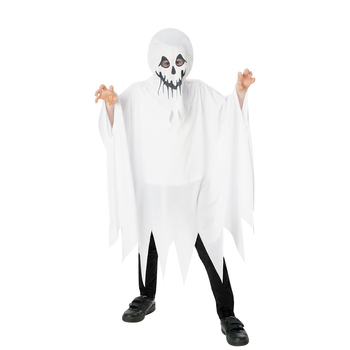 Rubies Ghost Poncho w/ Hood Costume Party Dress-Up - Size S 7-8y