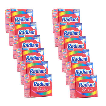 12PK Radiant Classic Laundry Washing Powder for Top & Front Loaders 500g