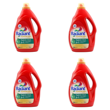 4PK Radiant Advanced Front And Top Loader Hygienic Clean Freshness 1.8L