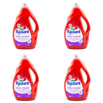 4PK Radiant Odour Removal Laundry Detergent 1.8L Refreshing Citrus