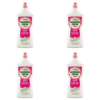 4PK Morning Fresh Concentrated Dishwashing Liquid 680ml Cucumber & Aloe Vera