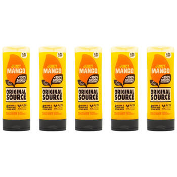 5PK Original Source 500ml Shower Gel Body Wash Juicy Mango