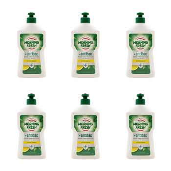 6PK Morning Fresh Dishwashing Liquid Antibac Active Lemon 350ml