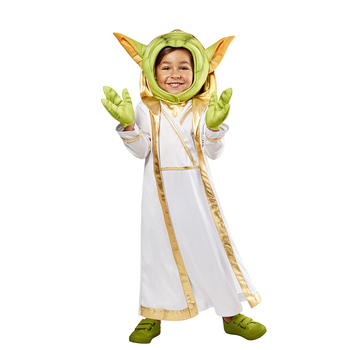 3pc Master Yoda Young Jedi Robe/Headpiece/Glove Kids Costume Set - Size S