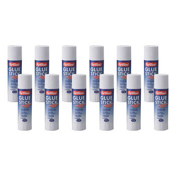 12pc Artline Purple/Clear Disappearing Glue Stick 40g 