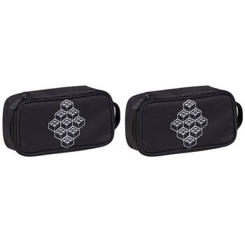 2PK Lego Pencil Box Case Holder Stationery Lego Bricks 21x10cm