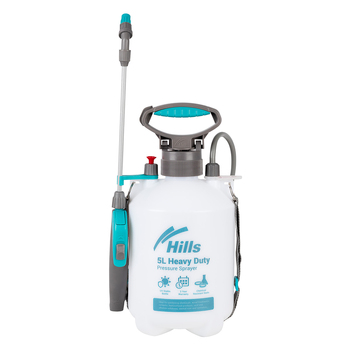 Hills Heavy Duty Weed/Water/Chemical Pump Pressure Sprayer 5L Viton Seals