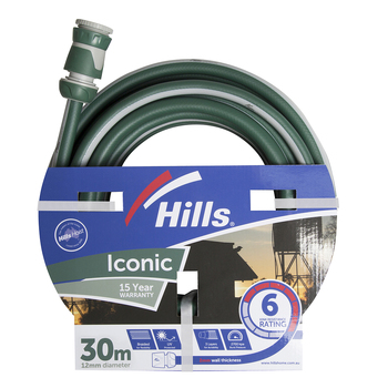 Hills Iconic Garden Watering Hose 12nm X 30M Kink Resistant