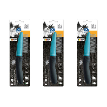 3x M-Pets 5x22cm Fine Comb Cat/Kitten Dog Grooming Tool