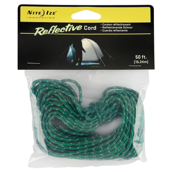 Nite Ize Reflective Rope Pack Hiking/Camping Tent Cord Green 50ft