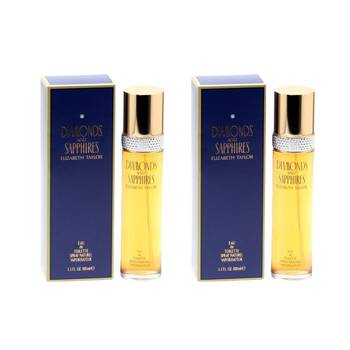 2PK Elizabeth Taylor Diamonds & Sapphires Women's Eau de Toilett 100ml EDT