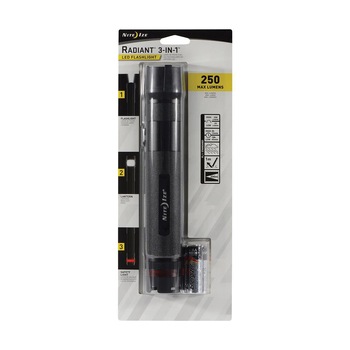 Nite Ize Radiant 3-In-1 LED Flashlight 250lm - Black