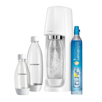 SodaStream Spirit Mega Pack 60L Sparkling Water/Soda Maker White