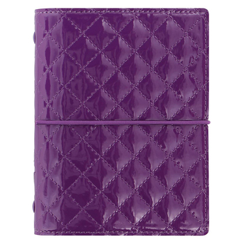 Filofax Domino Luxe Pocket Organiser Stationery Purple