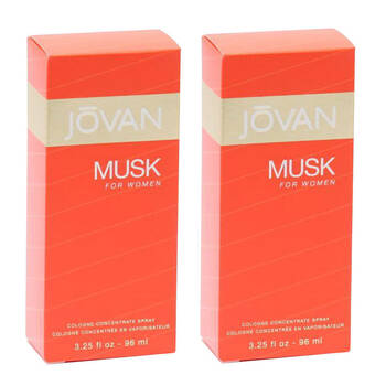 2PK Jovan Musk Cologne Spray Perfume Fragrance For Women 96ml