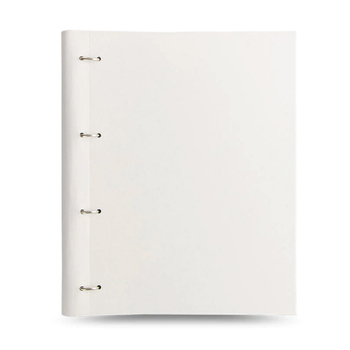 Filofax Classic Clipbook A4 Monochrome Organiser - White