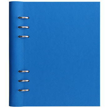 Filofax A5 Saffiano Clipbook Personal Organiser Planner - Fluoro Blue