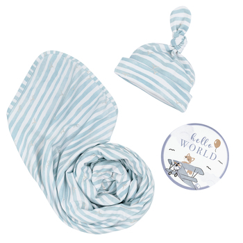 Living Textiles Newborn/Infant/Baby Gift Set Stripes