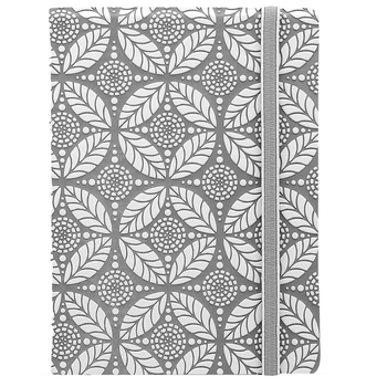 Filofax Impressions Pocket Notebook A4/A5 Refillable Grey/White