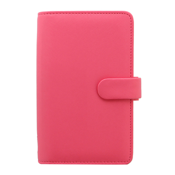 Filofax Saffiano Personal Compact Organiser Faux Leather - Peony