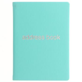 Letts Dazzle A6 Address Book Turquoise Home Office Stationery