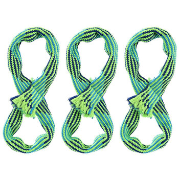 3PK Paws & Claws Tug-Of-War Infinity Rope W/ Squeakers 33cm Blue/Green