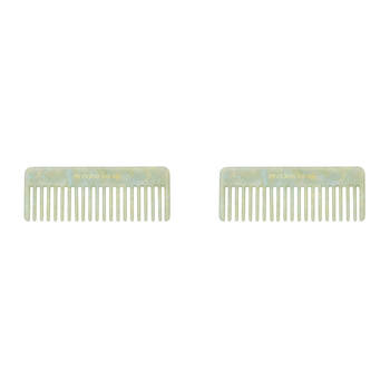 2PK Annabel Trends Tamed Hair Comb Rectangle 15cm - Sage