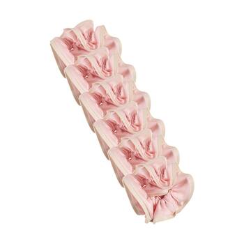 6PK Annabel Trends Tamed Double Scrunchie Women's Hair Accessory 18.5cm Pink