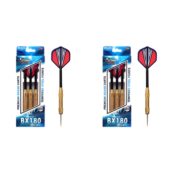 2x 12pc Formula Sports BX180 Premium 27g Brass Darts Steel Tip