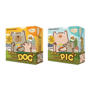 2pc Jolly Thinkers Pick-a-Dog & Pick-a-Pig Jolly Pets Kids Card Game 8y+