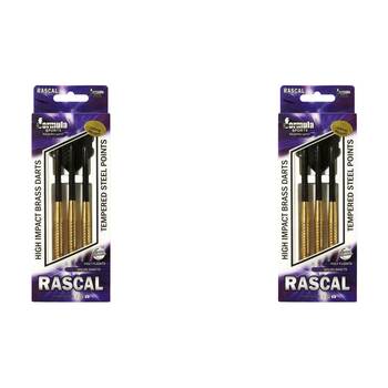 2x 12pc Formula Sports Rascal 22g Brass Barrel Darts Tempered Steel Tip