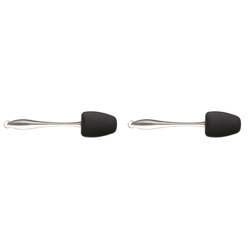 2PK Dexas Gadget Silicone 29cm Spoonula Cooking Utensil - Black