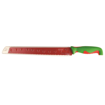 Dexas 49.5cm Melon Slicer Serrated Knife - Red/Green