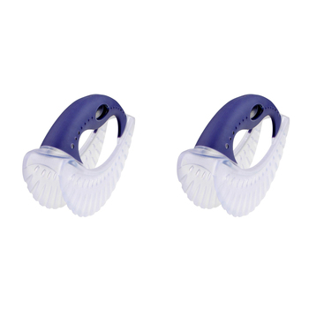 2PK Dexas Silicone 19cm Mezzaluna Chopper Slicer - Purple