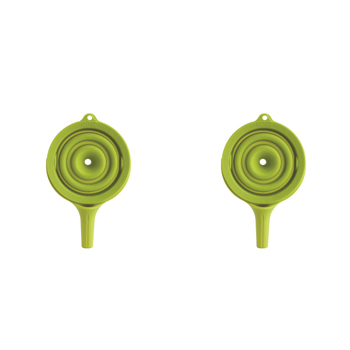2PK Dexas 11.5cm Silicone Pop Funnel Kitchen Utensil - Green