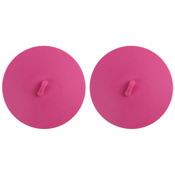 2PK Dexas 20cm Suction Lid Food Storage Cover Round Medium - Pink