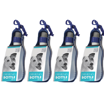4PK M-Pets 300ml Dog/Puppy Pet Travel/Walk Water Portable Drinking Bottle Cup Small