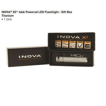 Nite Ize LED Flashlight Outdoor Light XS Gift Boxed - Titanium