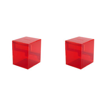 2PK Gamegenic Bastion 100+ Card Deck Box Organiser XL - Red