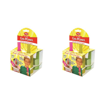 2x 4pc Jokari Reusable Ice Cream Cool Cones Assorted 9cm