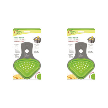 2PK Jokari Healthy Steps 17cm Pasta Basket Kitchen Utensil - Green