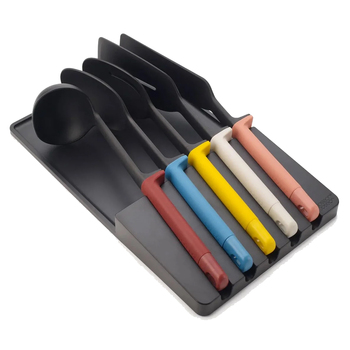 5pc Joseph Joseph Elevate Utensils With In Draw Storage Tray Multicoloured